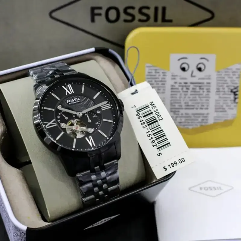 Fossil Townsman Automatic Black Dial Men's Watch- ME3062